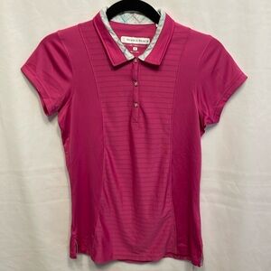 Pebble Beach Golf Polo Dry-Luxe Shirt Small Barbiecore Preppy Preakness Pink